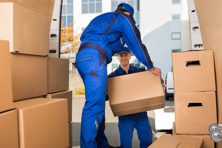 Umzugsfirma bei der Arbeit